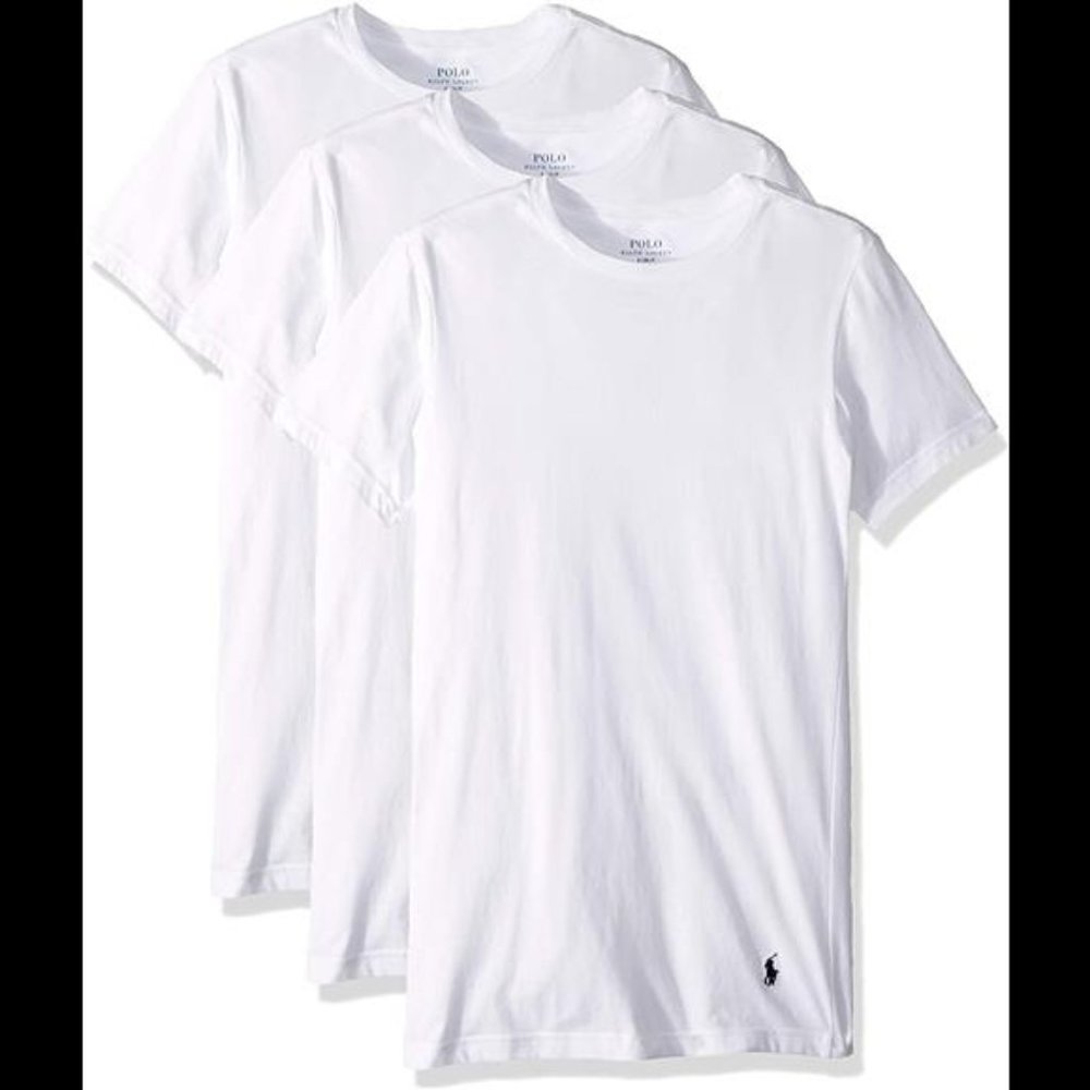 Polo Ralph Lauren Men's Slim Fit Cotton Crews 3-Pack